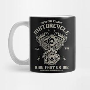 Custom Engine Motorcycle Mug